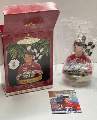 #ad NASCAR JEFF GORDON ORNAMENT CHRISTMAS STOCK CAR CHAMPIONS #1 HALLMARK 1997 VTG $9.99