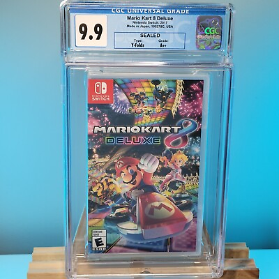 #ad Mario Kart 8 Deluxe Nintendo Switch Sealed Revision C CGC 9.9 A Graded $285.56