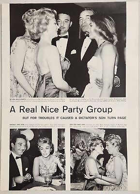 #ad 1958 Magazine Photo Actresses Zsa Zsa Gabor amp; Kim Novak at a Party $17.08