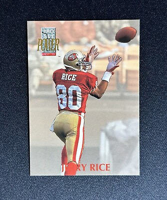 #ad 1992 Pro Set Power Jerry Rice #80 Football Card San Francisco 49ERS HOF $1.99