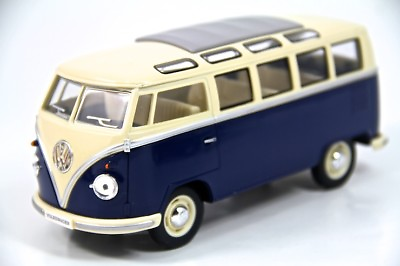 #ad 7quot; Kinsmart 1962 VW Volkswagen Bus Diecast Model Toy Car Van 1:24 Blue $15.98