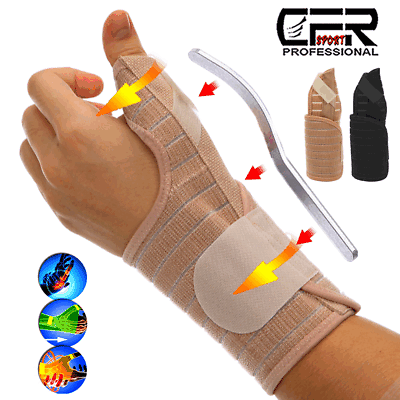 #ad Left Right Wrist Thumb Support Brace Splint Carpal Tunnel Sprain Arthritis Joint $6.89