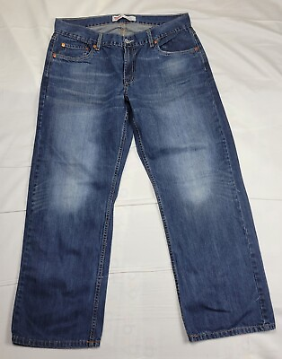 #ad Levi#x27;s 514 Jeans Boys Size 18 Husky Straight Distressed Blue Denim $25.00