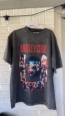 #ad 80’s Motley Crue Shirt Band Shot Vintage Metal Shout At The Devil Sz Xl $40.00