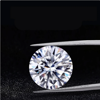 #ad EF Super White Loose Moissanite Round Brilliant Cut Diamond For Engagement Ring $19.99