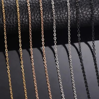 #ad #ad 10pcs O Link Chains Multicolor Metallic Necklace Chain Jewelry Making Findings $14.38