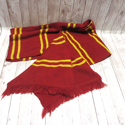 #ad Harry Potter Wizarding World Knit Scarf Red Gryffindor House $16.88