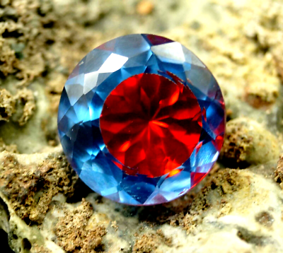 #ad AAA 15 CT Natural Pitambari Sapphire Bi Color Round Cut Loose Gemstone $21.45