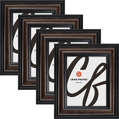 #ad Potomac 2.5quot; American Walnut Picture Frame Uncommon Sizes 4x9 19X23 4 Pack $157.99