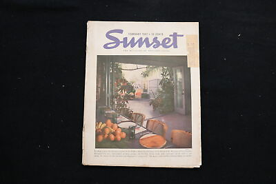 #ad 1947 FEBRUARY SUNSET MAGAZINE BALBOA ISLAND HOME COVER SP 3745U $50.00