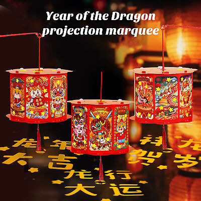 #ad 2024 New Year Gift Lantern Diy Craft Chinese Dragon Festive Paper $11.45