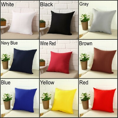 #ad Square Home Sofa Decor Pillow Cover Case Cushion Cover Size 16quot; 18quot; 20quot; 24quot; $5.24