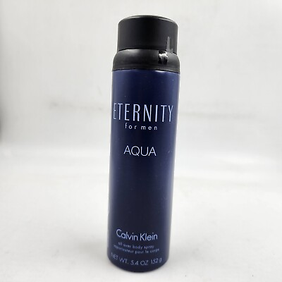 #ad CALVIN KLEIN ETERNITY AQUA For Men Body Spray Elegant Watery Fragrance 5.4 oz $7.38