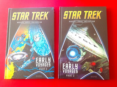 #ad Star Trek Eaglemoss UK Early Voyages Hardcover 2 Book Lot Graphic Novels IDW $24.99