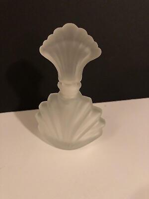 #ad #ad Vintage Frosted Perfume Bottle And Stopper New Old Stock In Box 4.5 Inches Tall $22.99