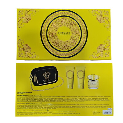 #ad Versace Yellow Diamond 4PCS Eau de Toilette Gift Set For Women $83.99