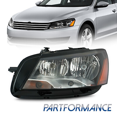 #ad For 2012 2013 2014 2015 Volkswagen Passat Halogen Headlight w Bulb Driver Left $77.39