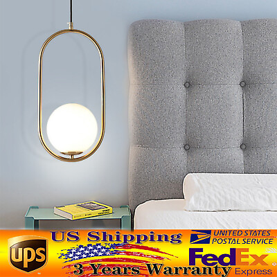 #ad Modern Bedroom Glass Ball Ceiling Light Chandelier Lamp Pendant Lighting Fixture $20.90