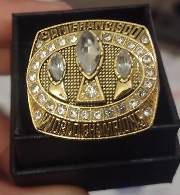 #ad SUPERBOWL🏈💥 XXIV JERRY RICE 1988 SF 49ERS SIZE 11 CHAMPIONSHIP RING WITH BOX🔥 $100.00