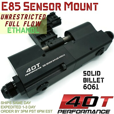 #ad E85 Conversion Universal Flex Fuel Sensor Adapter Kit FULL FLOW ETHANOL 6AN 8AN $135.00