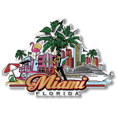 #ad Miami City Magnet by Classic Magnets $8.99