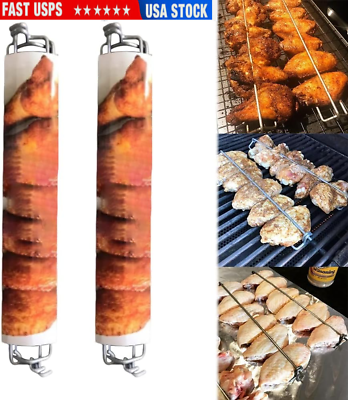 #ad Metal BBQ Grilling ForkChicken Wing BBQ ForkChicken Wing Grilling Rails $10.99