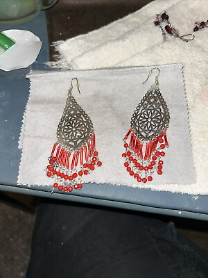 #ad Women Boho Bohemian Long Tassel Dangle Pierced Earrings $5.00