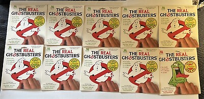#ad Vintage Lot 10 Real Ghostbusters Reuse 1986 Static Car Window Stick ons; Slimer $48.44