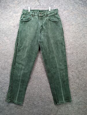 #ad Levi#x27;s 545 Jeans Mens 31 x 31 Green Straight Loose Vintage Mid Rise Washed Denim $42.00