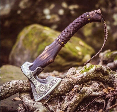 #ad Viking Axe Smith Custom Gift Forged Carbon Steel Viking Axe Gift For Him $99.99