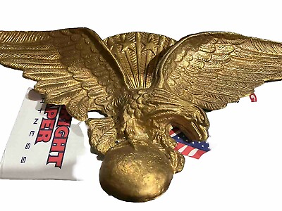 #ad Golden American Bald Eagle Wall Mount Decorative. $49.00
