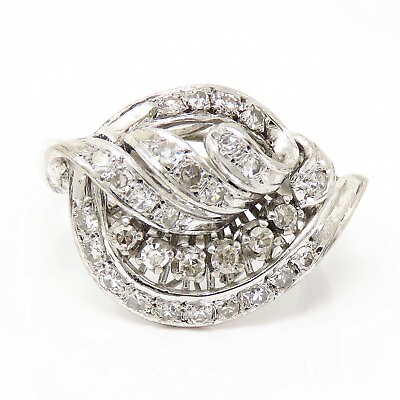 #ad NYJEWEL 14k White Gold 0.65ct Diamond Ring $499.00