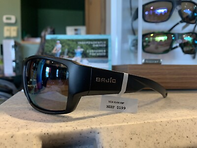 #ad Bajío Polarized Sunglasses Vega Black Matte Violet Mirror Poly $199.00
