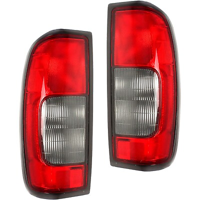 #ad Halogen Tail Light Set For 2000 2001 Nissan Frontier w Clear Reverse Lens 2Pcs $46.42