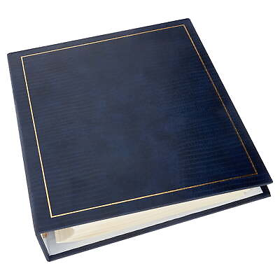 #ad Pioneer Photo Albums 100 Magnetic Page 3 Ring Photo Album LM 100 Navy Blue $14.53