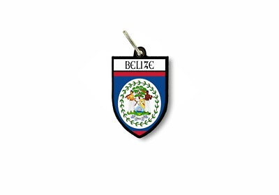 #ad keychain key chain ring flag national souvenir shield belize C $6.44