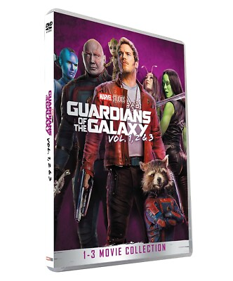 #ad Guardians of the Galaxy: Vol. 1 2 3 Movie Collection DVD 3 Disc Box Set New $15.80