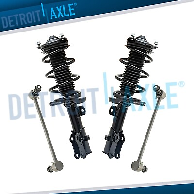 #ad Front Left Right Struts w Coil Spring Sway Bars Kit for 2017 Hyundai Elantra $183.08