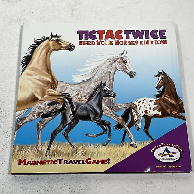 #ad Herd Your Horses Magnetic Tic Tac Twice Game $12.00