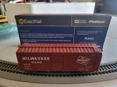 #ad Ho Scale ExactRail Platinum Milwaukee Road Ribside Boxcar $35.00