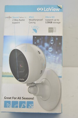#ad LaView Wi Fi 1080P Outdoor Security Camera with Micro SD On Board Storage $37.50