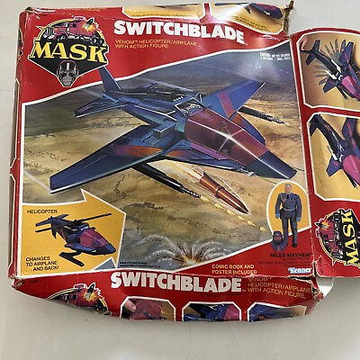 #ad M.A.S.K. Kenner Switchblade With Box With Figure And Mask amp; Rocket $139.30