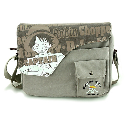 #ad Top Anime One Piece Luffy Shoulder Bag Canvas School Messenger Satchel Phone Bag $25.37