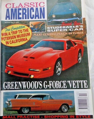 Classic American Car Magazine Oct 1994 Avanti 58 Cadillac Ford Victoria. Gift GBP 4.99