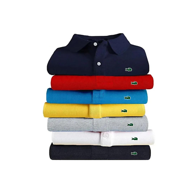 #ad #ad Slim Fit Polo Short Sleeve Button Down Men Polo T Shirt 18 Colors $28.99