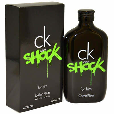 CK One Shock by Calvin Klein for Him 6.7 oz Spray 6.8 EDT NEW in BOX $28.35
