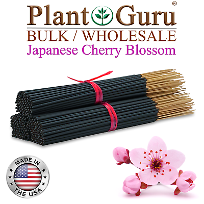 #ad JAPANESE CHERRY BLOSSOM Incense Sticks 11quot; Bulk Pack Wholesale Hand Dipped Lot $6.99