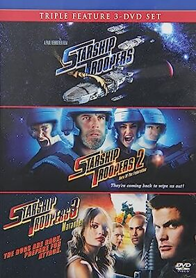 #ad New Starship Troopers Movie 3 Pack: 1 2 3 Multi Feature DVD $8.99