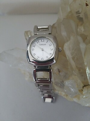 #ad Ladies Unique Carriage Bracelet Watch With New Battery $38.00