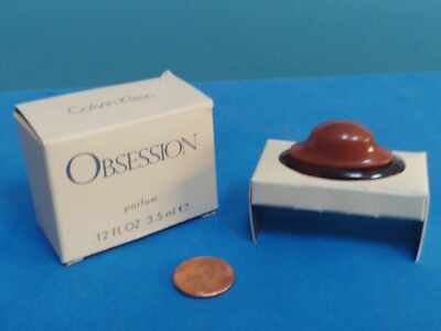 Obsession Pure Parfum Perfume in mini Kidney Bottle Calvin Klein .12oz 3.5ml box $39.99